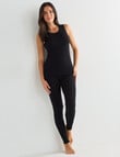 Lyric Thermals Melody Merino Singlet, Black, XS-2XL product photo View 03 S