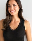 Lyric Thermals Sonata Merino Singlet, Black, XS-2XL product photo