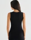 Lyric Thermals Sonata Merino Singlet, Black, XS-2XL product photo View 02 S