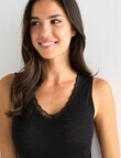 Lyric Thermals Sonata Merino Singlet, Black, XS-2XL product photo