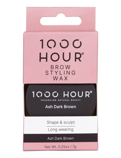 1000HR Brow Styling Wax, Ash Dark Brown product photo