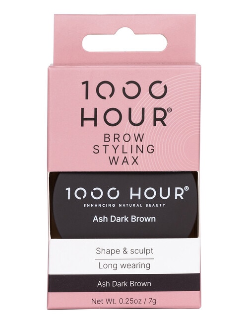1000HR Brow Styling Wax, Ash Dark Brown product photo