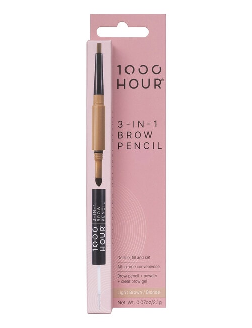 1000HR 3-in-1 Brow Pencil Light Brown, 2.1g product photo