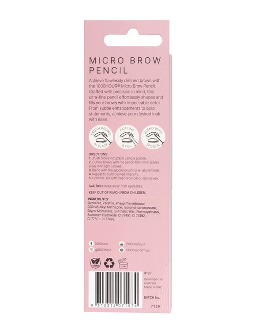 1000HR Micro Pencil Medium Brown, 0.1g product photo View 05 L