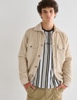 Tarnish Quilted Corduroy Jacket, Bone White product photo