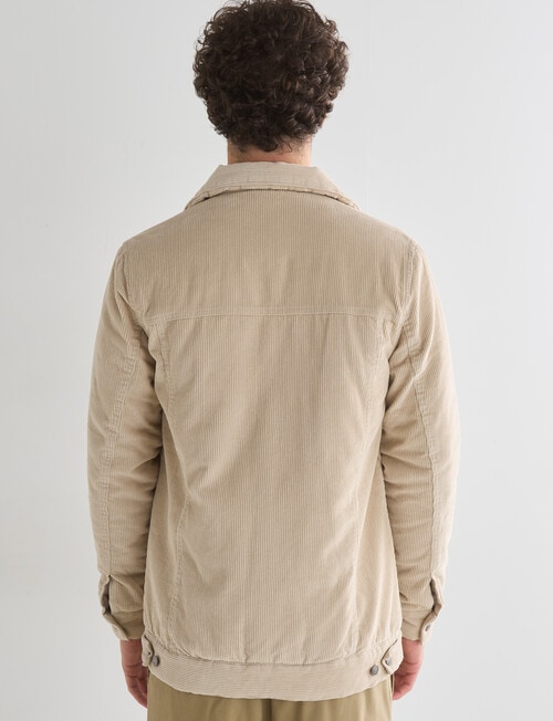 Tarnish Quilted Corduroy Jacket, Bone White product photo View 02 L