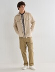 Tarnish Quilted Corduroy Jacket, Bone White product photo View 03 S