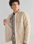Tarnish Quilted Corduroy Jacket, Bone White product photo View 04 S