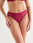 Lyric Chloe Lace Hi Cut Brief, Ruby product photo