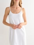 Lyric Cotton Slip Mid Length, White product photo View 05 S