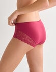 Lyric Lola Lace Boyleg Brief, Ruby product photo View 02 S