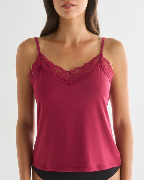 Lyric Lola Lace Camisole, Ruby, 8-18 product photo View 03 L