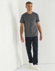 Chisel Ultimate Crew Stripes Tee, Navy product photo View 03 S