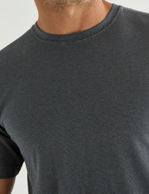 Chisel Ultimate Crew Stripes Tee, Navy product photo View 04 L