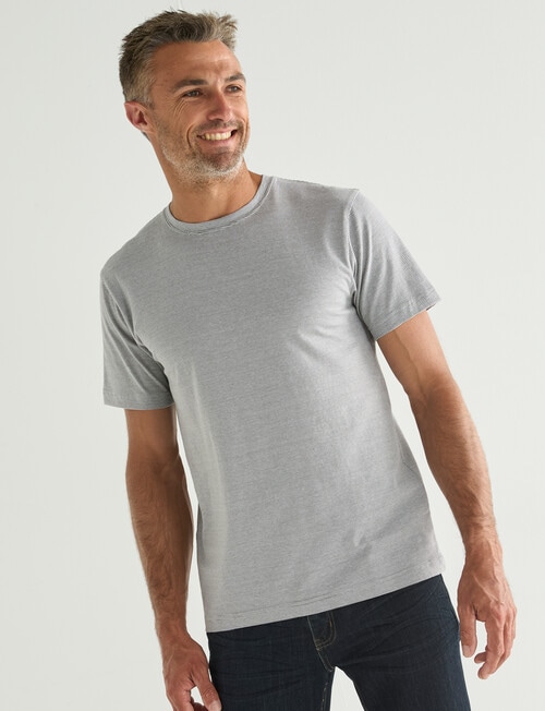 Chisel Ultimate Crew Stripes Tee, Rock product photo