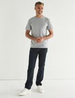 Chisel Ultimate Crew Stripes Tee, Rock product photo View 03 S