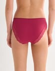Lyric Lola Lace Bikini Brief, Ruby product photo View 02 S