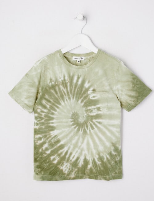 Mac & Ellie Tie Dye Short Sleeve Tee, Moss product photo