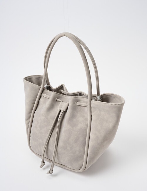 Whistle Accessories Drawstring Shopper Bag, Grey product photo View 03 L