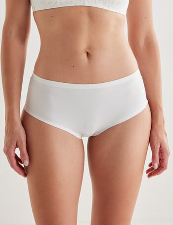 Lyric Zoe Lace Boyleg Brief, White product photo