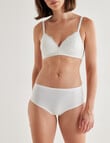 Lyric Zoe Lace Boyleg Brief, White product photo View 03 S