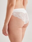 Lyric Zoe Lace Bikini Brief, White product photo View 02 S