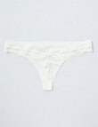 Lyric Zoe Lace G-String Brief, White product photo View 02 S