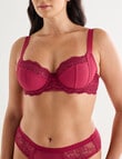 Lyric Chloe Lace Bra, Ruby, C-E product photo