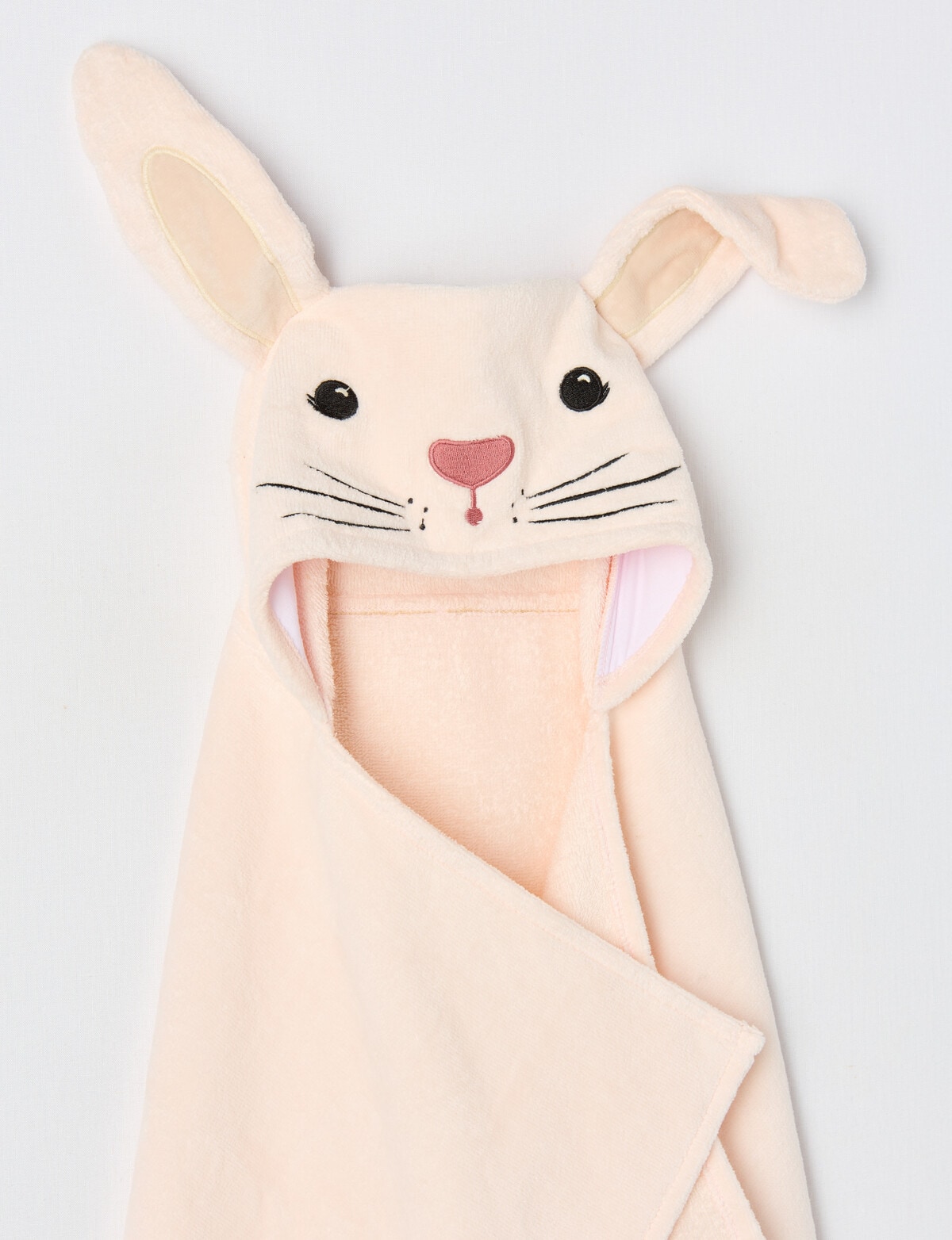 Toweling Rabbit Toy Little Bundle Character Hooded Towel, Bunny - Changing & Bathing