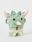 Little Bundle Character Hooded Towel, Dino product photo View 02 S