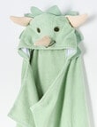Little Bundle Character Hooded Towel, Dino product photo View 03 S