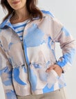 Line 7 Abstract Artist Print Vision Showerproof Jacket, Blue product photo View 04 S
