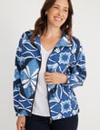 Line 7 Printed Vision Shower Proof Jacket, Navy product photo