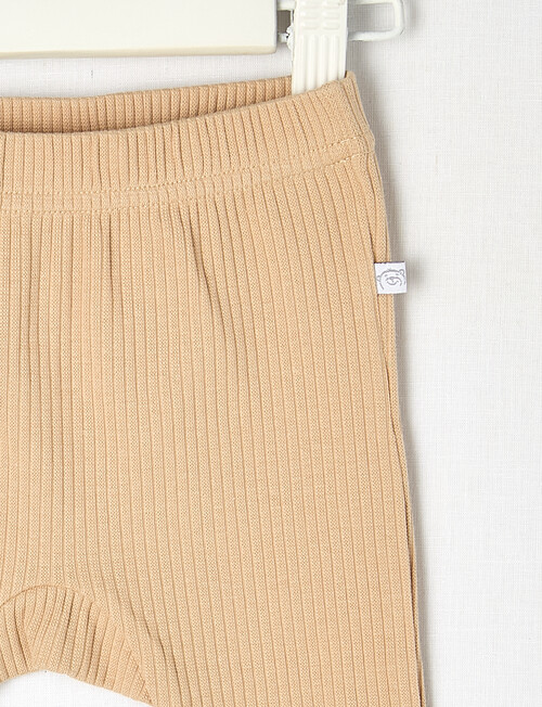 Teeny Weeny Rib Essentials Pants, Oat Milk product photo View 02 L