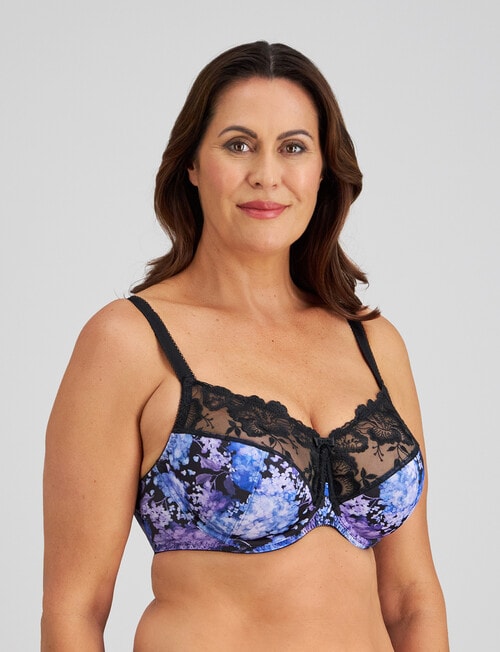 Fayreform Wild Violet Underwire Bra, Hydrangea, D-G product photo View 02 L