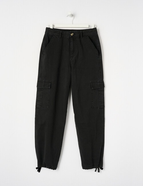 No Issue Baggy Cargo Pant, Black product photo