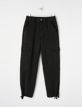 No Issue Baggy Cargo Pant, Black product photo
