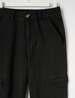 No Issue Baggy Cargo Pant, Black product photo View 04 S