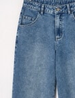 No Issue Baggy Denim Jean, Blue product photo View 03 S