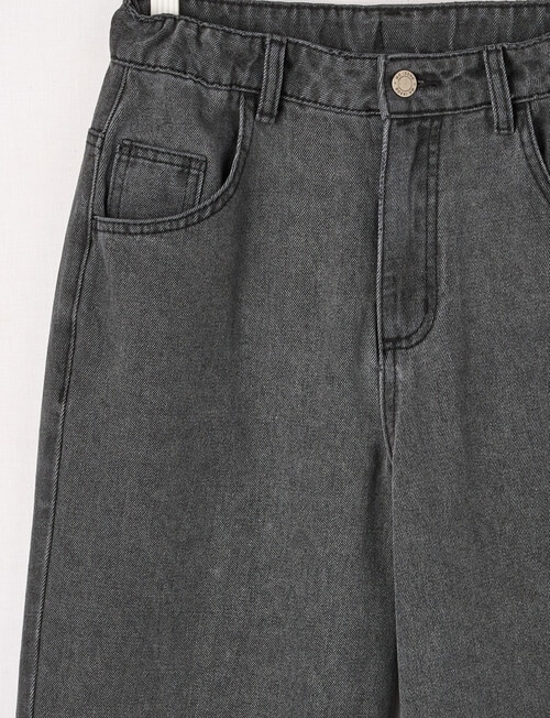 No Issue Baggy Denim Jean, Black product photo View 03 L