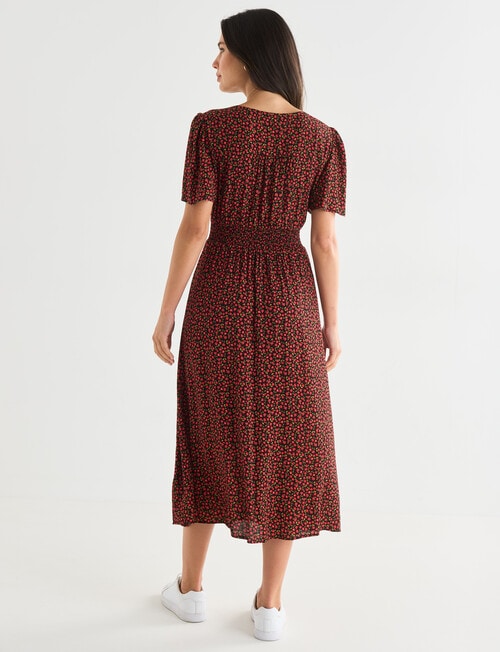 Whistle Ditsy Tea Dress, Red product photo View 02 L