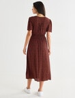 Whistle Ditsy Tea Dress, Red product photo View 02 S