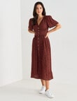 Whistle Ditsy Tea Dress, Red product photo View 03 S