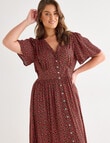 Whistle Ditsy Tea Dress, Red product photo View 13 S