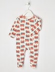 Teeny Weeny Sleep Fire Engine Stretch Cotton Sleepsuit, Radiant Red product photo