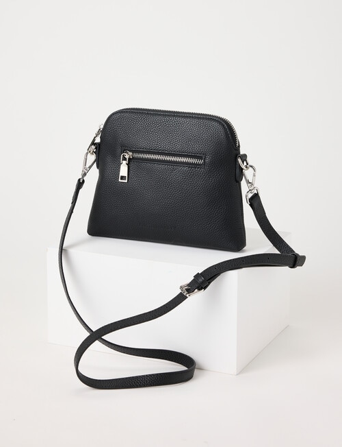 Boston + Bailey Small Leather Crossbody Bag, Black product photo View 03 L