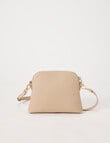 Boston + Bailey Small Leather Crossbody Bag, Taupe product photo View 02 S