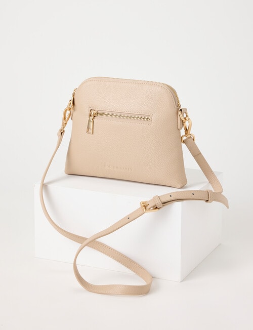 Boston + Bailey Small Leather Crossbody Bag, Taupe product photo View 03 L
