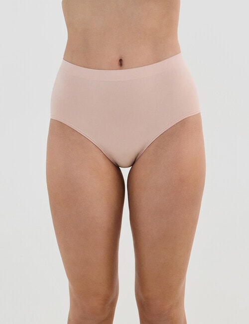 Bendon Seamless Soft Full Brief, Latte, S-2XL product photo