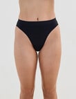 Bendon Seamless Soft High Cut Brief, Black, XS-2XL product photo
